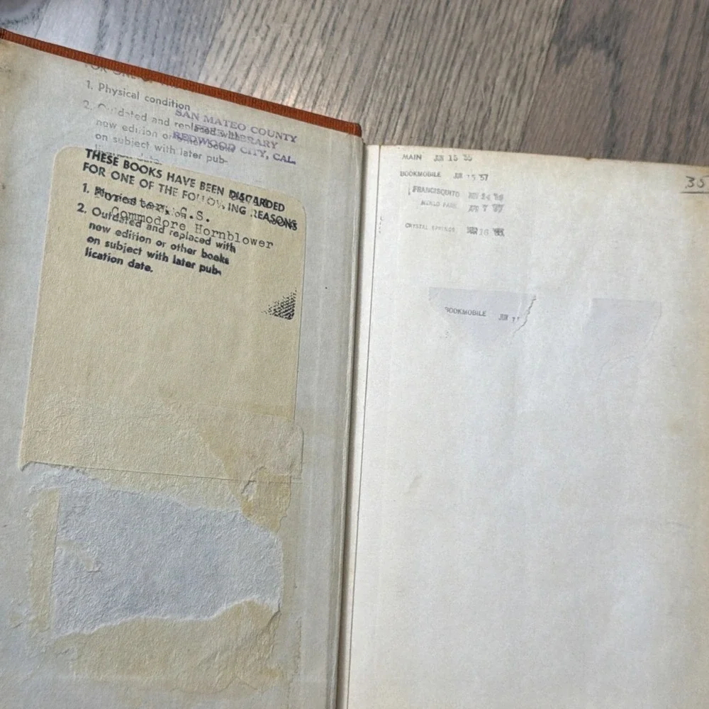 COMMODORE HORNBLOWER -by C. S. Forester 1945 1ST edition‎ 2nd printing ex-lib